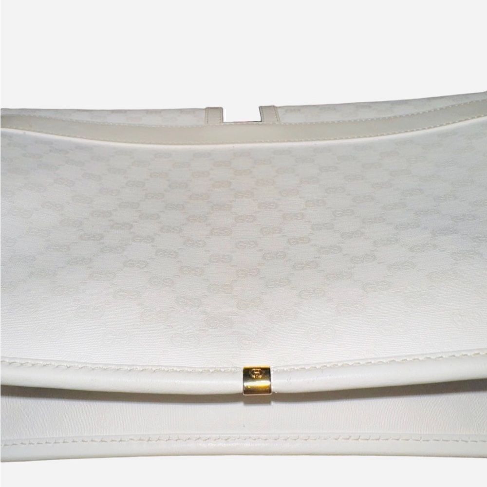 Gucci white Gg coated canvas crossbody shoulder bag - Picture 9 of 16